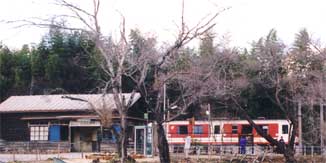 冬の三河広瀬駅